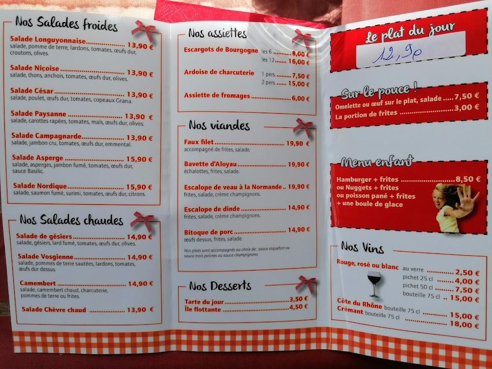 Le Bon Appetit chez Catherine - Menu Image 1