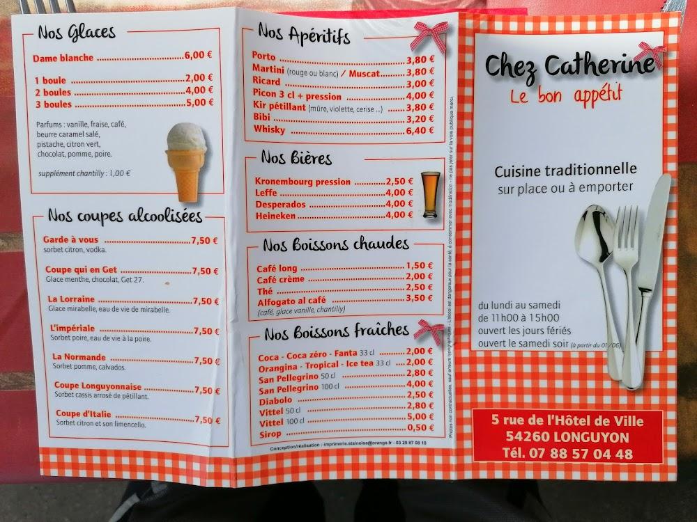 Le Bon Appetit chez Catherine - Menu Image 2